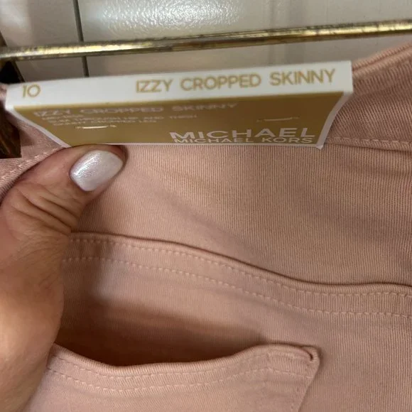MICHAEL KORS Mid Rise IZZY Cropped Skinny SZ 10 - Picture 5 of 6